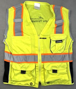 Kishigo Premium Black Series Heavy Duty Unisex Reflective Safety Vest 1513 Med - Picture 1 of 6