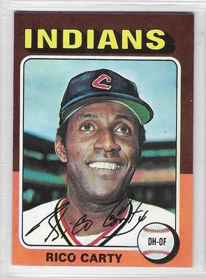 ⚾⚾1975 Topps #655 RICO CARTY Cleveland Indians Sin precio base como nuevo **Envío gratuito**⚾⚾ Foto 1 de 2