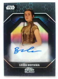Topps 2024 Cromo Negro Star Wars Bronte Carmichael Leida Mothma Automático Casi Nuevo - Imagen 1 de 2