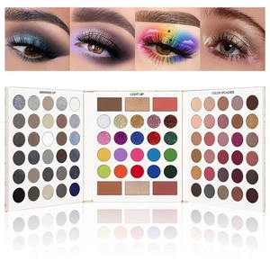 Paleta de sombras de ojos UCANBE 86 colores mate brillo neón gótico ahumado - Imagen 1 de 8