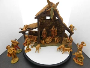 Fontanini 5” Scale 20pc Nativity Figurines w/ Lighted Stable w/ Original Box - Picture 1 of 15