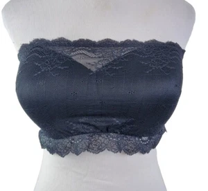 Spanx Lace Strapless Bra Large No-wire Lightly Padded Undietectable Womens - Picture 1 of 8