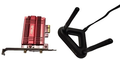 ASUS PCE-AC56 802.11a/b/g/n/ac/h Dualband WLAN-Adapter 867Mbps PCI-E 1x  #156856 - Bild 1 von 4