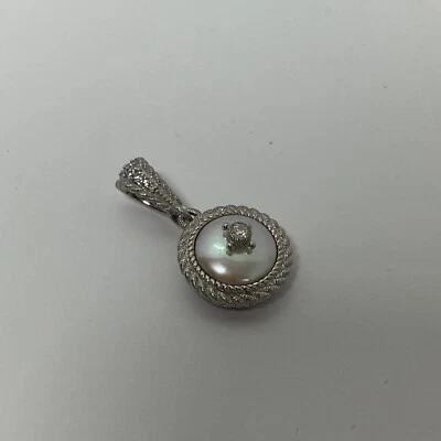 Judith Ripka Plata Esterlina Tal vez Perla/Madre Perla Potenciador con Colgante Circonita Foto 1 de 4