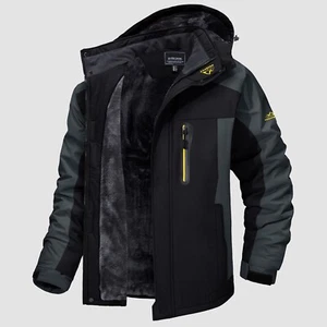 Men’s Winter Coats Water Resistant Snow Ski Jacket Fleece Lined Parka - Picture 1 of 4