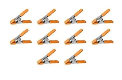 Tether Tools Rock Solid 1" A Spring Pony Clamp - Silver 10 Pack Tempered Steel - Image 1 of 2