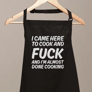 I Came Here To Cook And F*ck Lustige Schürze, Grillschürze, Küchenschürze, Grillschürze - Bild 1 von 14