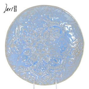 NUEVO Caja y Barril JARROS FRANCIA - TOULOUSE - AZUL 9.5" Plato Floral Forma Libre - Imagen 1 de 11