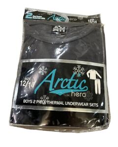 Arctic Hero Thermal Underwear  Set Boys Waffle Knit Top and Long John Set 12/14