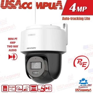 Hikvision PTZ 4MP DS-2DE2C400MWG/W IP Camera two way audio smart traking WFI PoE - Picture 1 of 8