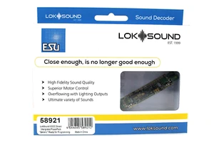ESU 58921 LokSound V5 Blank DCC Direct Sound Decoder W/Integrated PowerPack HO - Picture 1 of 3