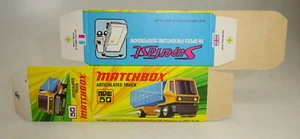 Matchbox Superfast No. 50B Articulated Truck unfolded, printing fresh "J" box - Picture 1 of 2