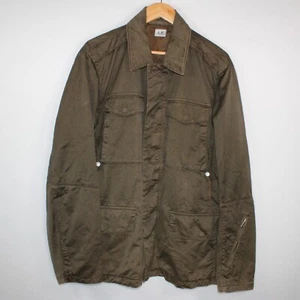 Chaqueta Militar CP Company Para Hombre 54 Grande Metálica Marrón De Colección Campo Cremallera Completa - Imagen 1 de 16