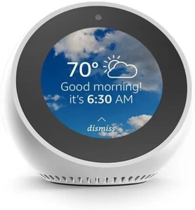 NUEVO Amazon Echo Spot - Reloj Despertador Asistente Inteligente - Blanco - con Alexa *RARO* - Imagen 1 de 6