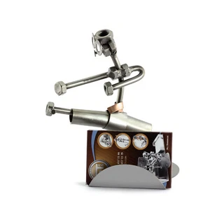 Schraubenmännchen KARATE MIT VISITENKARTENHALTER - Bild 1 von 2