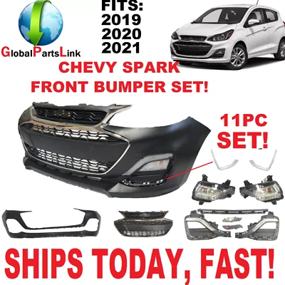 2019 2020 2021 2022 年适合雪佛兰 SPARK FRONT BUMPER 完整套装 — 第 1/4 张图片