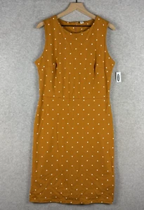 Old Navy Dress Womens Large Tall Yellow Mustard Beach Wedding Vacation NEW - Picture 1 of 10