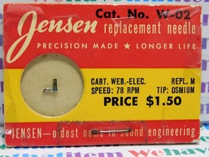 JENSEN / W-02 / REPLACES WEBSTER ELECTRIC M / 1 PIECE (qzty) - Picture 1 of 1