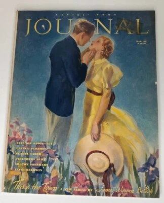  Ladies Home Journal Magazine May 1937 Great Fashion Eleanor Roosevelt Story - Image 1 of 4