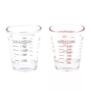 1Pc 30 ML Glass Measuring Cup With Scale Shot Glass Liquid Glass Ounce Cup; - Picture 1 of 12