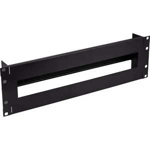 InLine® 19" Schutzschalterleiste 3HE, mit Hutschiene, schwarz - Afbeelding 1 van 1