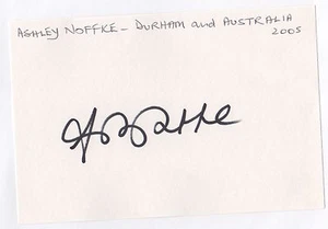 ASHLEY NOFFKE SIGNED INDEX CARD - Foto 1 di 1