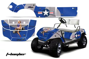 Kit de gráficos de carro calcomanía adhesiva para carro de golf Yamaha 1995-2006 TBomber azul - Imagen 1 de 2