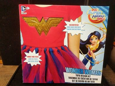DC Comics Superhéroe Niñas Mujer Maravilla Tutú con Kit de Diseño de Parche Fiesta de Halloween Foto 1 de 4