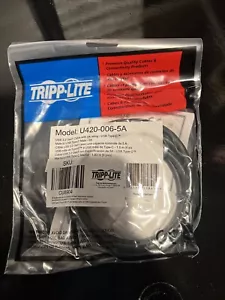 Tripp Lite 6ft USB-C M/M Thunderbolt 3 Data Transfer Cable - Black - Picture 1 of 2