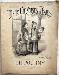 ZWEI CHINESEN IN PARIS Duettino Texte von Célès und Musik von Pourny 1887 - Bild 1 von 2