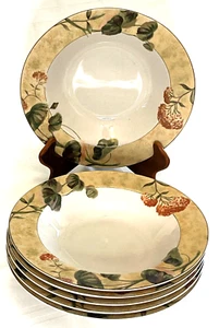 Replacements  Single or Set of 6 222 Fifth Asian Antique Rimmed Soup Bowl - Picture 1 of 4