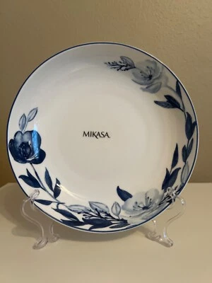 Mikasa DARCY Floral Pasta Bowls - Set of 4 - White Bone China - New