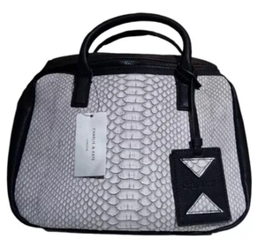 Charlie & Kate Diana Grab Bag Snakeskin White - Picture 1 of 9