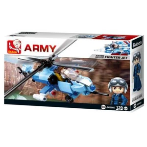 New Sluban Kids Army Aircraft Fighter Jet Building Blocks 129 Pcs Building Toy - Picture 1 of 1