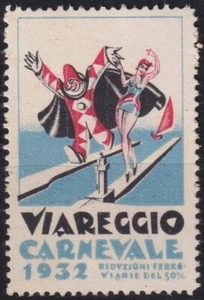 F-EX16622 ITALIA CENERENTOLA 1932 CARNEVALE DI VIAREGGIO NO GOMMA - Foto 1 di 1