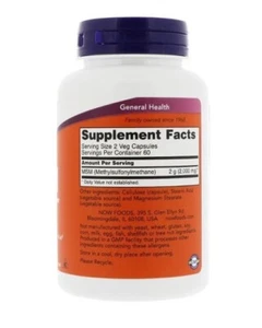 NOW FOODS MSM 1000 MG 120 CÁPSULAS - Imagen 1 de 2