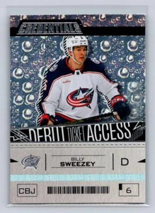 2023-24 UD Credentials #108 Billy Sweezey Debut Ticket Acess 833/999-Jackets - Picture 1 of 2