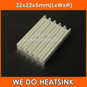 Enfriador radiador disipador térmico de aluminio 32x22x5 mm 4 piezas para CPU IC CHIPS - Imagen 1 de 3