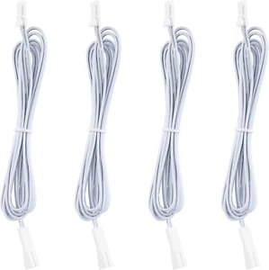 Extension Cables for under Cabinet LED Puck Lights Kit with White Cords Only, 5F - Picture 1 of 12