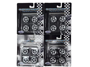 Welly - Custom Wheels 5 Speichen Ersatzteile 1" Durchmesser  NOC LR9396 4 Stück - Bild 1 von 3