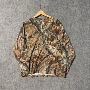 Camouflage Langarmshirt Herren Medium Fronttasche Pullover Vintage Y2K - Bild 1 von 8