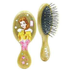 Wet Brush Mini Detangler Hair Brush Disney Princess Belle Glitter Ball/Yellow - Picture 1 of 9