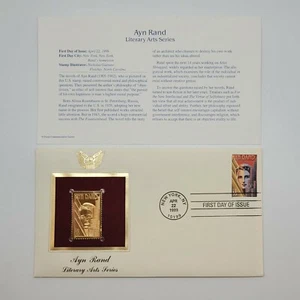 4 Literary Arts Series 22kt Gold Stamps First Day of Issue 1999-2005. STP83 - Picture 1 of 4