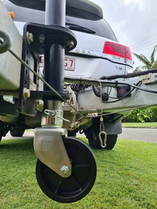 Black Jack Jockey Wheel For Caravan & Trailers Light Weight & Compact Caravaning - Picture 1 of 8