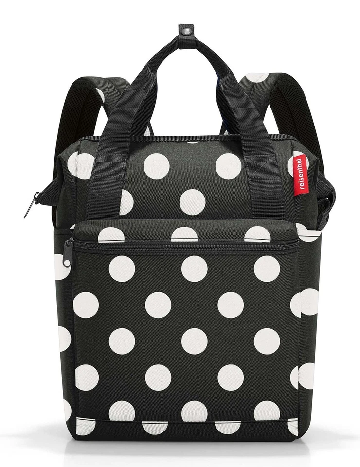 reisenthel Allrounder R Backpack M Rucksack Rucksack Dots White schwarz weiß Neu