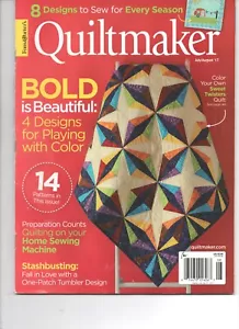 Fons & Porter's Quiltmaker Magazine July August 2017 Bold is Beautiful - Picture 1 of 1