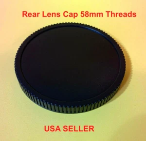 Screw in type REAR LENS CAP for your lens with 58mm Rear Threads 58 mm - Picture 1 of 8