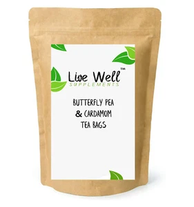 Blue Pea Flower Herbal Tea Bags (Unbleached Tea Bags) Available in 20+ Varieties - Picture 1 of 8