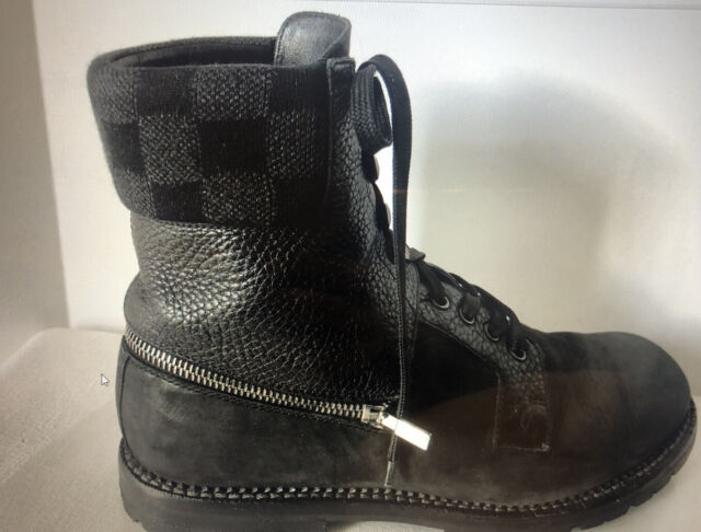 Louis Vuitton Men's Black Leather Oberkampf Ankle Boot – Luxuria & Co.