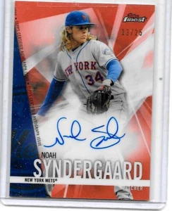 NOAH SYNDERGAARD 2017 TOPPS FINEST CERTIFIED AUTOGRAPH#13/25 - Picture 1 of 1